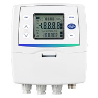 温湿度トランスミッター垂直プローブモデル（AC90～240V）LCD表示付