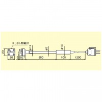 圧着形高温タイプK熱電対温度センサ（-40～800℃）