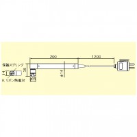 圧着L字形K熱電対温度センサ（-40～500℃）