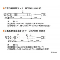 圧着高温形表面温度センサ