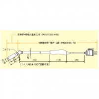 アーム付き圧着形K熱電対温度センサ（-40～500℃）
