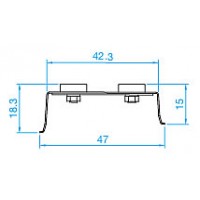 取付ホルダー（温湿度/測温抵抗体/電圧入力/パルス入力モデル用）