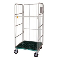 カゴ台車樹脂製底板補強入(L600×W800×H1700)用棚板アイボリー