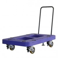 プラスチックパレット1100×1100用大型重量運搬6輪台車1000kg(1143×1190mm)