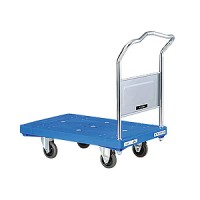 軽量高強度プラスチック台車（固定片袖）