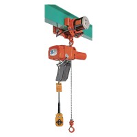 小型電気チェンブロック 160kg/6m（単相100V）一速型電気トロリ式