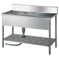 新品ステンレスシンク(1槽水切り付シンク) 品番SZ9012返品分