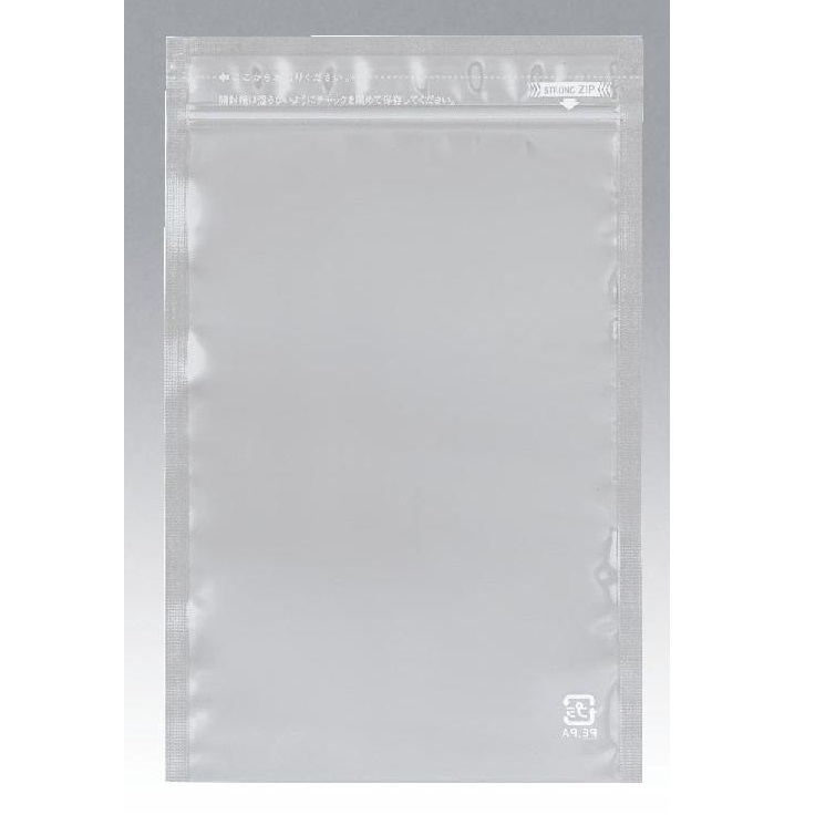 冷凍対応チャック付透明真空包装三方袋/M152PN-C1623ZHM/測定/包装