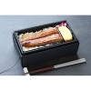 うな重・丼もの弁当用蒸気加熱ボックス（黒トレー）