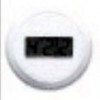 小型無線防水温度計(LCD表示電池駆動)白色