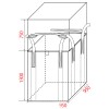 食品衛生法適合角型フレコンバック（950x950xH1300）10枚入