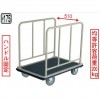 ノーパンク大型車輪スチール台車(長尺固定ハンドル)