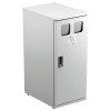 スチール製リサイクルゴミ箱　オフホワイト　60L（ペットボトル用）