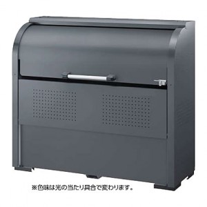 スチールゴミ箱(高耐食溶融メッキ)奥行500mm高級グレー色