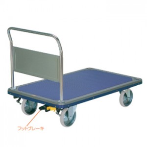 大型固定ハンドルスチール強靭荷台台車(フットブレーキ無)