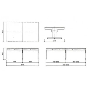 実験用作業台ホワイト