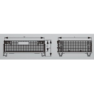 半高吊り上げメッシュパレットS型