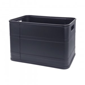 黒色アルミ製オープントップコンテナボックス（43L）