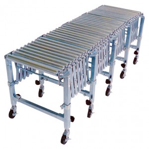 伸縮キャスターコンベアーφ38（W489.4×L784～2142mm）