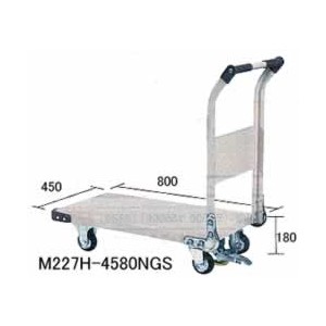 ストッパー付　鉄製運搬車
