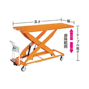 足踏み油圧式長尺テーブルハンドリフター