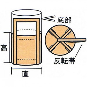 丸型フレコンバッグ反転ベルト付き（φ1200×H1350）