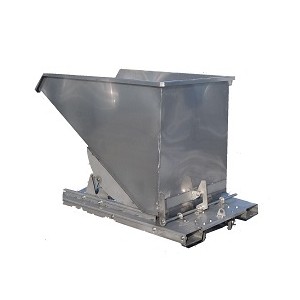 フオークリフト用ステンレス製材料反転投入バケット