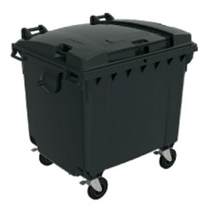 ドイツ製大型キャスター付ゴミ箱(1100L)