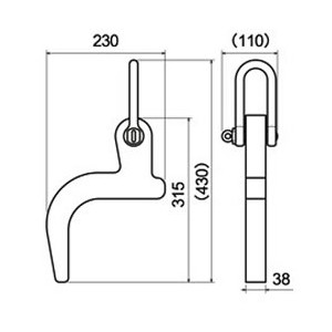 ケーブルドラム専用吊りクランプ（5.0t）