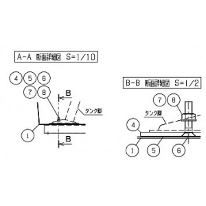 アルミコンテナタンク角型槽(排水ボールバルブ付)250L