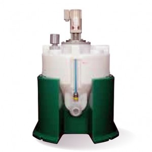ポリエチレン製撹拌タンク(底部傾斜)50L黒色