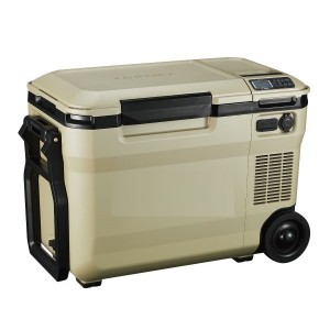 充電式保冷庫保温庫　25L（サンドベージュ）リチウム蓄電池付