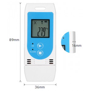 USB防水温湿度ロガー（-30～+60℃）