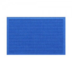 超速乾ワッフル型吸水マット  ブルー(62×88cm)