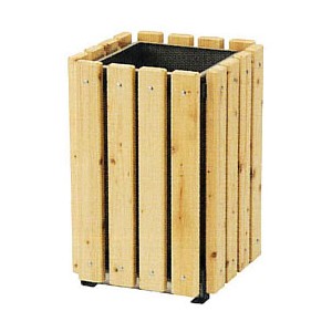再生木材屋外ゴミ箱(ひのき)