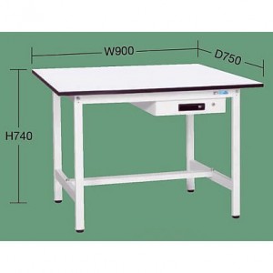 軽量作業台キャビネット３段付（1200×900×740）均等荷重180kg