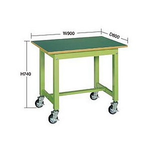 中量キャスター付き作業台(φ100)