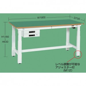 重量電動昇降作業台(メラミン天板パーチクル)