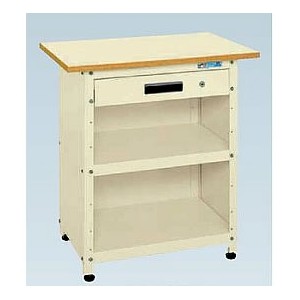 軽量小型作業台ポリエステル天板仕様 均等荷重50kg（750×500×785mm）本体アイボリー