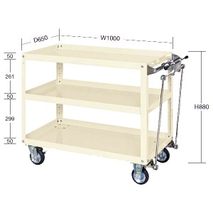 ハンドブレーキ付ワゴンカート(350KG)