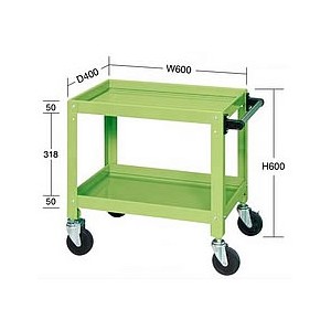 直進安定金具付ワゴン台車