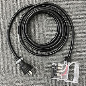 バッテリーフォークリフト用充電コード（MP2520/20A・ストレート）半透明タイプ
