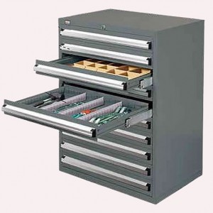 重量型保管庫キャビネット(均等耐荷重200kg・全段オールロック・100%全開)