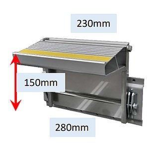 トラック折畳式荷台昇降ステップ(ラッシングレール取付タイプ)ハイライド用