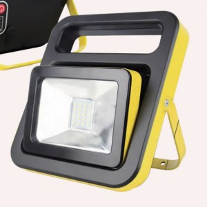 折りたたみ式充電式LED投光器 (1600Lm・無段階調光・IP54防塵防水・1m落下試験合格)