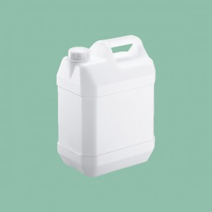 ポリエチレン容器（5L）扁平缶縦口ノズル付き