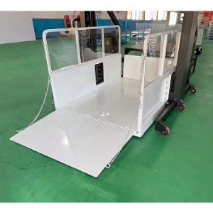 充電式段差解消移動式電動台車リフト(荷台寸法W1350×L2000mm)1TON