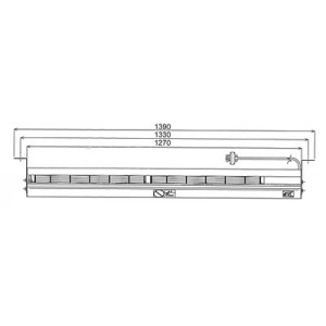 省エネ静音長距離到達エアーカーテン(吹出長1040mm)三相200V