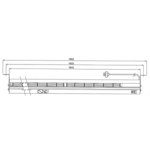 省エネ静音長距離到達エアーカーテン(吹出長1650mm)三相200V