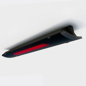 屋外防水遠赤外線暖房ヒーター用延長棒100mm(ホワイト)